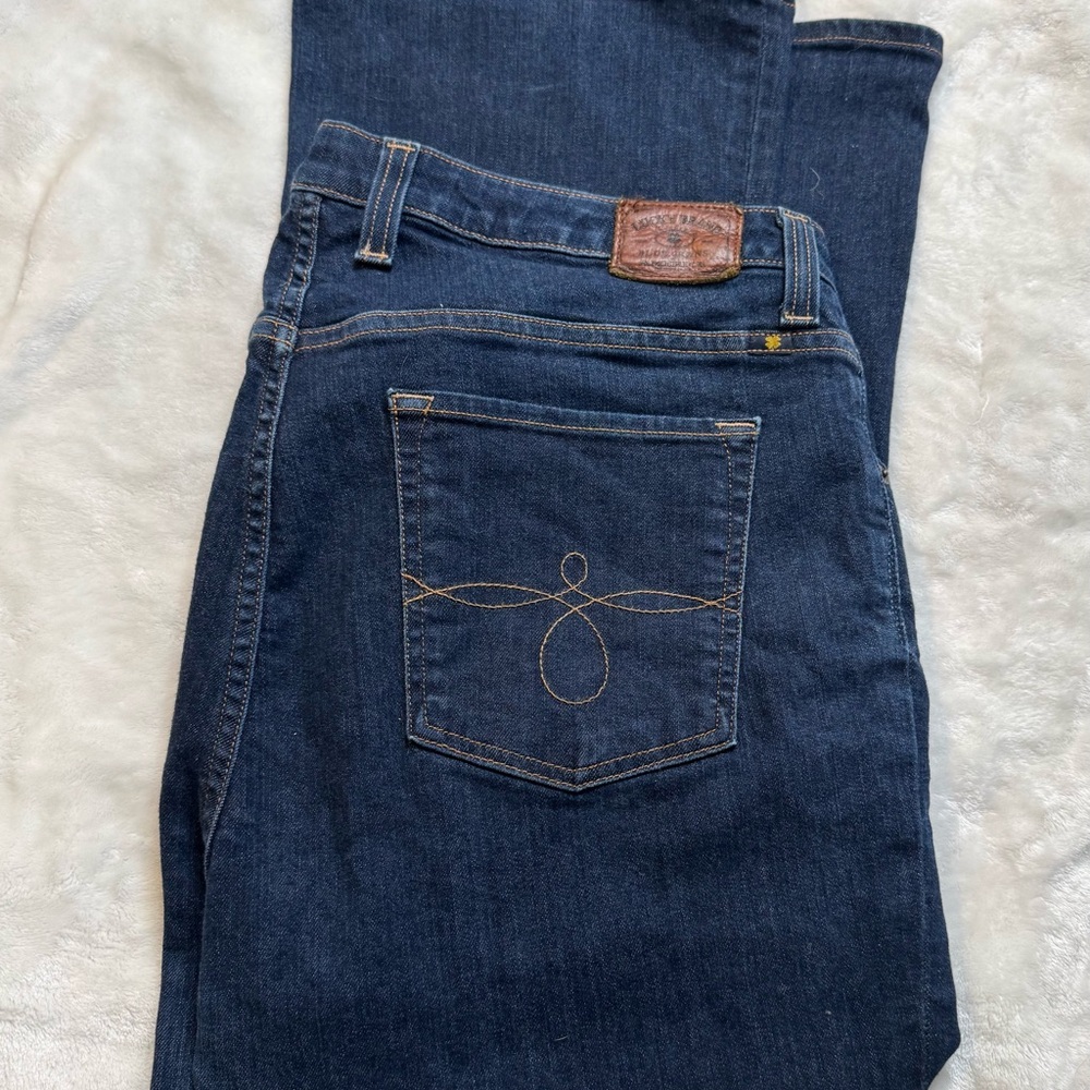 Women’s 16W Lucky Brand Dark Blue Boot Cut Jeans